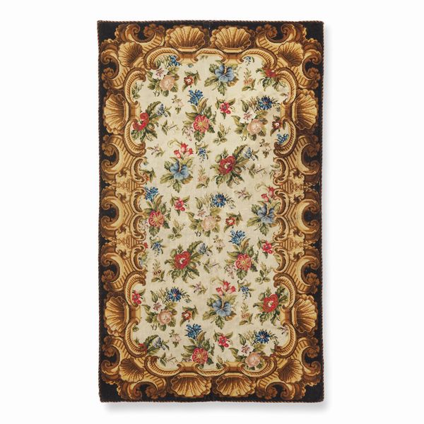 Piccolo punto Europa, inizio XX secolo  - Asta Tappeti antichi dalla collezione di Manlio e Raoul Cabib - Associazione Nazionale - Case d'Asta italiane