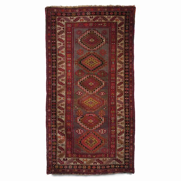 Tappeto Kazak, Caucaso fine XIX inizio XX secolo  - Asta Tappeti antichi dalla collezione di Manlio e Raoul Cabib - Associazione Nazionale - Case d'Asta italiane