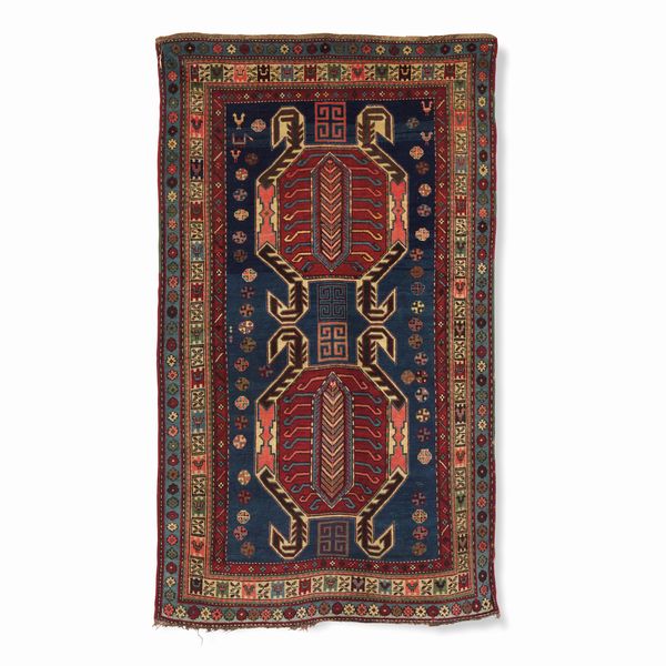 Tappeto Shirvan, Lenkoran, Caucaso fine XIX inizio XX secolo  - Asta Tappeti antichi dalla collezione di Manlio e Raoul Cabib - Associazione Nazionale - Case d'Asta italiane