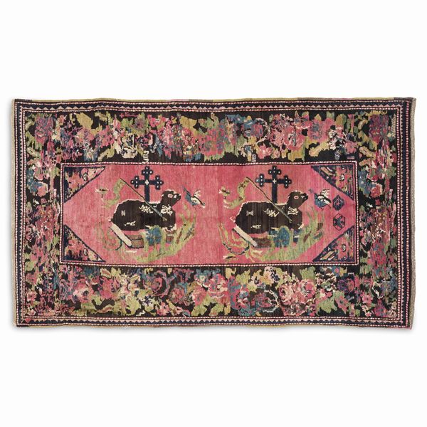 Tappeto Karabagh, Caucaso inizio XX secolo  - Asta Tappeti antichi dalla collezione di Manlio e Raoul Cabib - Associazione Nazionale - Case d'Asta italiane