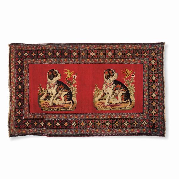 Particolare tappeto Karabagh, Caucaso inizio XX secolo  - Asta Tappeti antichi dalla collezione di Manlio e Raoul Cabib - Associazione Nazionale - Case d'Asta italiane