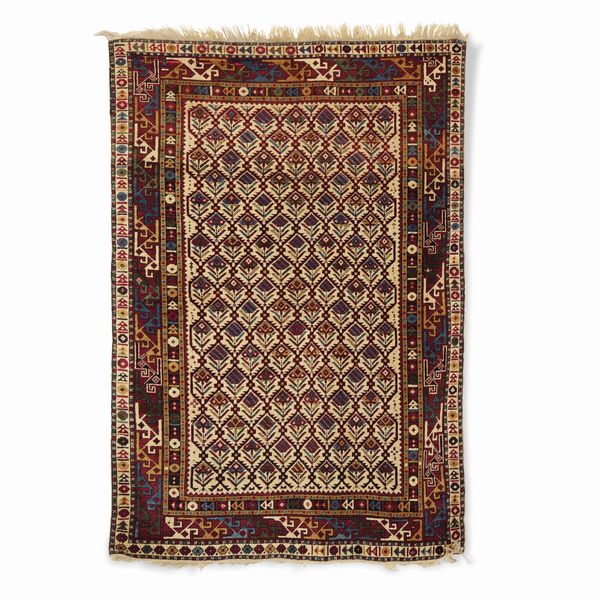 Tappeto Shirvan Daghestan, Caucaso fine XIX iniziio XX secvolo  - Asta Tappeti antichi dalla collezione di Manlio e Raoul Cabib - Associazione Nazionale - Case d'Asta italiane