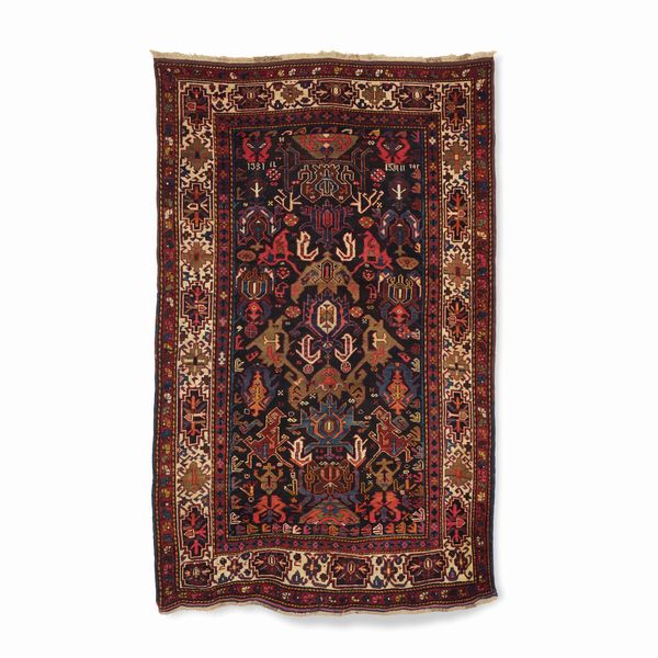 Tappeto Shirvan Baku Caucaso inizio XX secolo  - Asta Tappeti antichi dalla collezione di Manlio e Raoul Cabib - Associazione Nazionale - Case d'Asta italiane