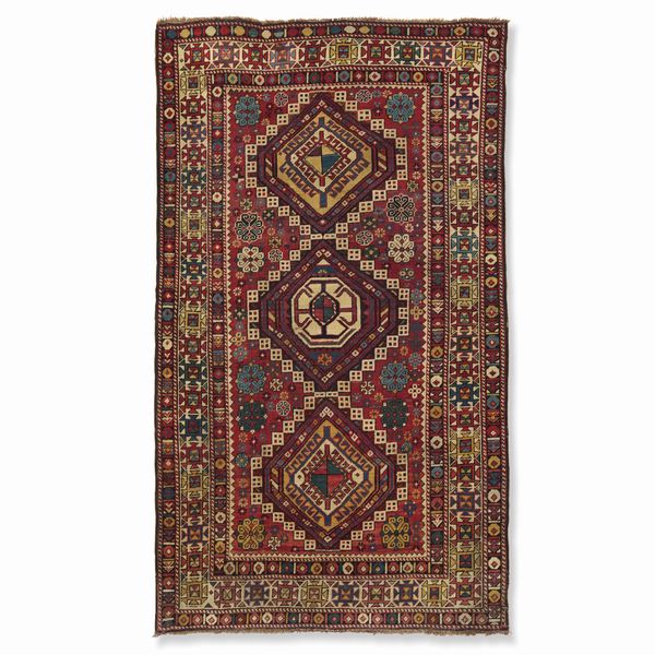 Tappeto Shirvan Kuba, Caucaso fine XIX secolo  - Asta Tappeti antichi dalla collezione di Manlio e Raoul Cabib - Associazione Nazionale - Case d'Asta italiane