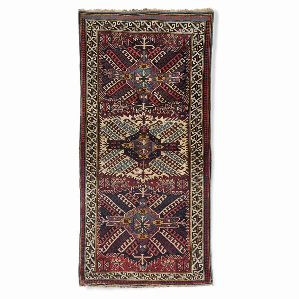 Tappeto Zeiwa, caucaso inizio XX secolo  - Asta Tappeti antichi dalla collezione di Manlio e Raoul Cabib - Associazione Nazionale - Case d'Asta italiane