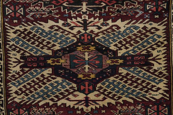 Tappeto Zeiwa, caucaso inizio XX secolo  - Asta Tappeti antichi dalla collezione di Manlio e Raoul Cabib - Associazione Nazionale - Case d'Asta italiane