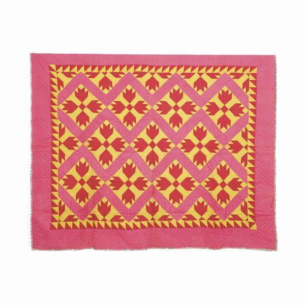 Patchwork, U.S.A. 1850  - Asta Tappeti antichi dalla collezione di Manlio e Raoul Cabib - Associazione Nazionale - Case d'Asta italiane