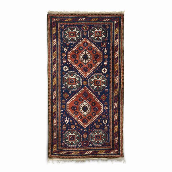 Tappeto Shirvan, Caucaso fine XIX inizio XX secolo  - Asta Tappeti antichi dalla collezione di Manlio e Raoul Cabib - Associazione Nazionale - Case d'Asta italiane