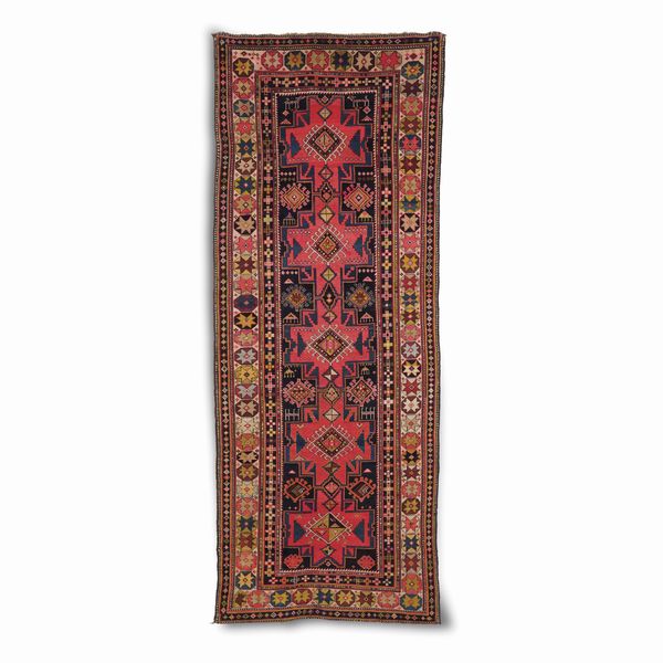 Passatoia Shirvan Baku, Caucasofine XIX inizio XX secolo  - Asta Tappeti antichi dalla collezione di Manlio e Raoul Cabib - Associazione Nazionale - Case d'Asta italiane