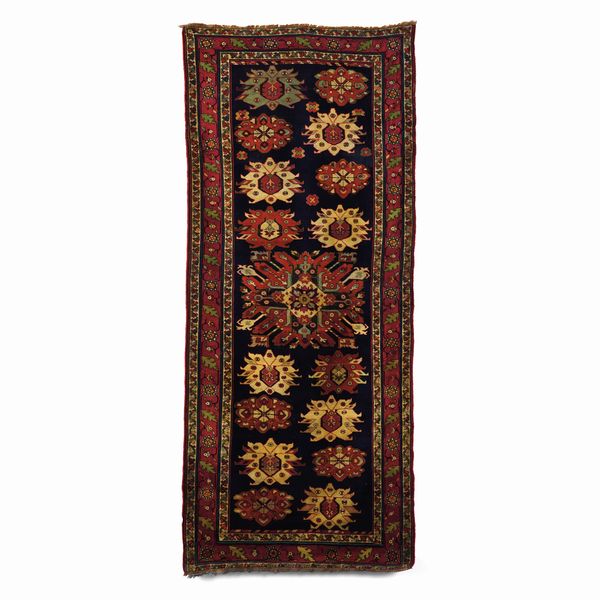 Tappeto Karabagh, Caucaso fine XIX secolo  - Asta Tappeti antichi dalla collezione di Manlio e Raoul Cabib - Associazione Nazionale - Case d'Asta italiane