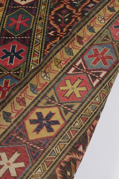 Passatoia Caucaso fine XIX secolo  - Asta Tappeti antichi dalla collezione di Manlio e Raoul Cabib - Associazione Nazionale - Case d'Asta italiane