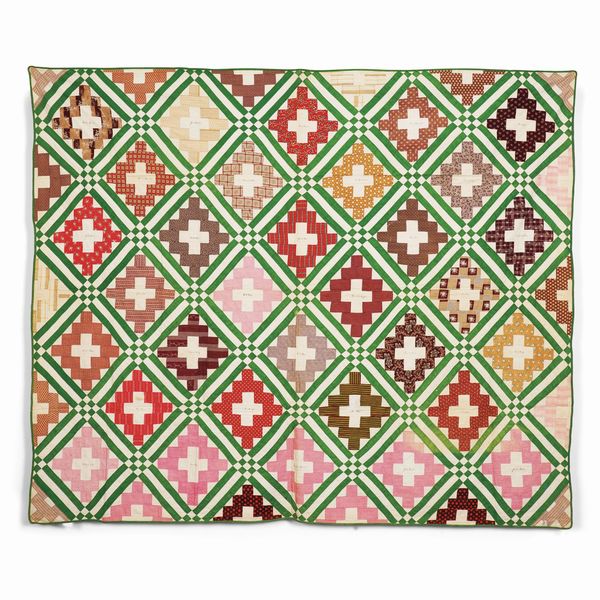 Patchwork, U.S.A. 1850  - Asta Tappeti antichi dalla collezione di Manlio e Raoul Cabib - Associazione Nazionale - Case d'Asta italiane