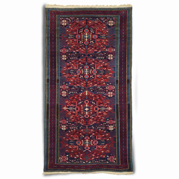 Tappeto Zeiwa, Caucaso fine XIX inizio XX secolo  - Asta Tappeti antichi dalla collezione di Manlio e Raoul Cabib - Associazione Nazionale - Case d'Asta italiane