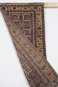 Tappeto Shirvan Kuba, Caucaso fine XIX secolo  - Asta Tappeti antichi dalla collezione di Manlio e Raoul Cabib - Associazione Nazionale - Case d'Asta italiane