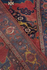 Kelley Bidjar, sud Persia fine XIX secolo  - Asta Tappeti antichi dalla collezione di Manlio e Raoul Cabib - Associazione Nazionale - Case d'Asta italiane