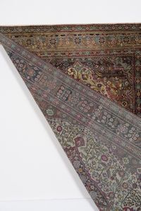 Tappeto Kashan in seta fine XIX inizio XX secolo  - Asta Tappeti antichi dalla collezione di Manlio e Raoul Cabib - Associazione Nazionale - Case d'Asta italiane