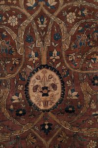 Preghiera Tabriz 1850 circa  - Asta Tappeti antichi dalla collezione di Manlio e Raoul Cabib - Associazione Nazionale - Case d'Asta italiane
