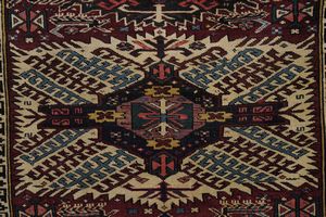 Tappeto Zeiwa, caucaso inizio XX secolo  - Asta Tappeti antichi dalla collezione di Manlio e Raoul Cabib - Associazione Nazionale - Case d'Asta italiane