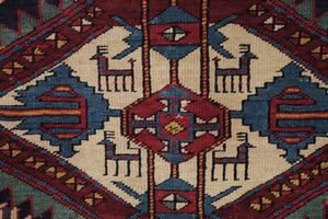 Tappeto Caucaso fine XIX inizio XX secolo  - Asta Tappeti antichi dalla collezione di Manlio e Raoul Cabib - Associazione Nazionale - Case d'Asta italiane