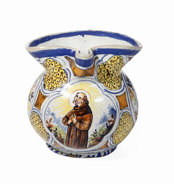 Brocca<BR>Urbania, manifattura Bernardino Mordioni, seconda met� del XVIII secolo  - Asta Maioliche e Porcellane - Associazione Nazionale - Case d'Asta italiane