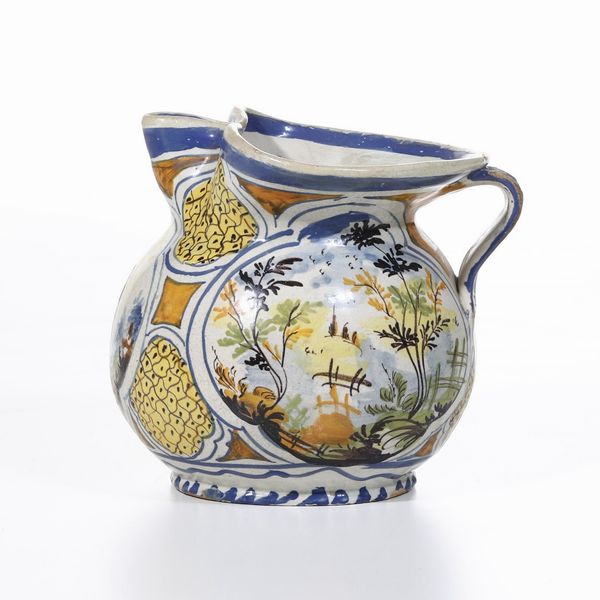 Brocca<BR>Urbania, manifattura Bernardino Mordioni, seconda met� del XVIII secolo  - Asta Maioliche e Porcellane - Associazione Nazionale - Case d'Asta italiane