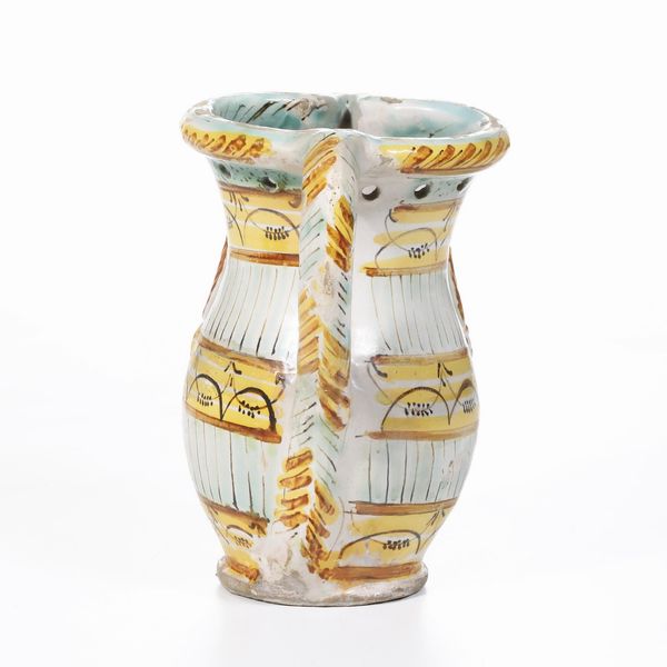 Boccale a segreto<BR>Cerreto Sannita, prima met del XIX secolo<BR>  - Asta Maioliche e Porcellane - Associazione Nazionale - Case d'Asta italiane