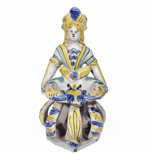 Saliera<BR>Ariano Irpino, fine del XVIII o inizio del XIX secolo<BR>  - Asta Maioliche e Porcellane - Associazione Nazionale - Case d'Asta italiane