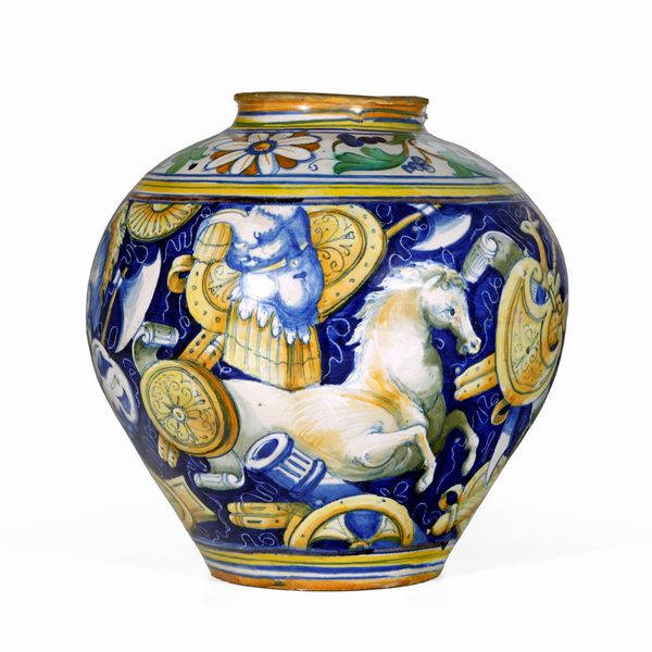 Vaso (boccia)<BR>Venezia, bottega di mastro Domenego, 1560-1570 circa  - Asta Maioliche e Porcellane - Associazione Nazionale - Case d'Asta italiane