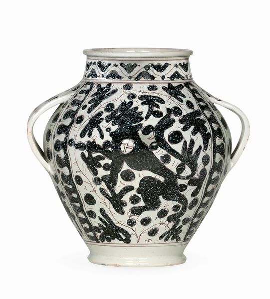 Orciolo “Coppo toscano”<BR>Manifattura Cantagalli, 1911-1925<BR>  - Asta Maioliche e Porcellane - Associazione Nazionale - Case d'Asta italiane