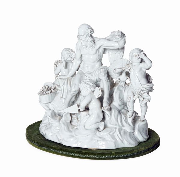 Gruppo allegorico dellAria<BR>Meissen, periodo Marcolini, 1780 circa<BR>Modello di Michel Victor Acier, 1777<BR>  - Asta Maioliche e Porcellane - Associazione Nazionale - Case d'Asta italiane