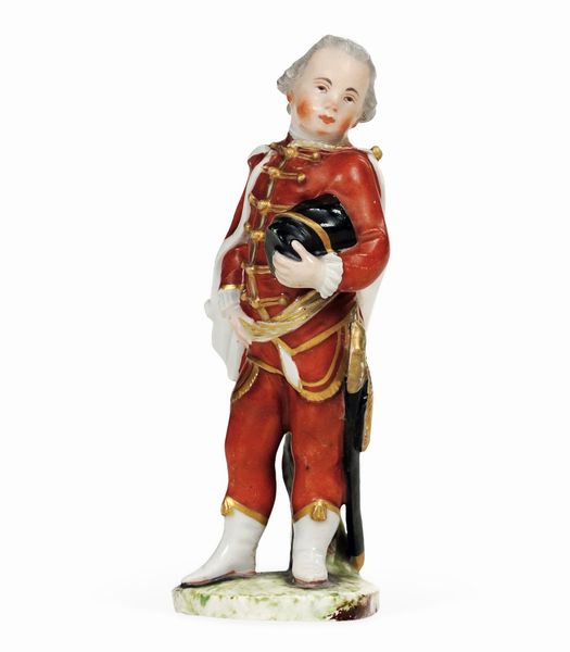 Figurina di bimbo ufficiale<BR>Ludwigsburg, 1765 circa<BR>  - Asta Maioliche e Porcellane - Associazione Nazionale - Case d'Asta italiane
