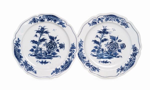 Coppia di piatti<BR>Doccia, Manifattura Ginori, 1750 circa<BR>  - Asta Maioliche e Porcellane - Associazione Nazionale - Case d'Asta italiane