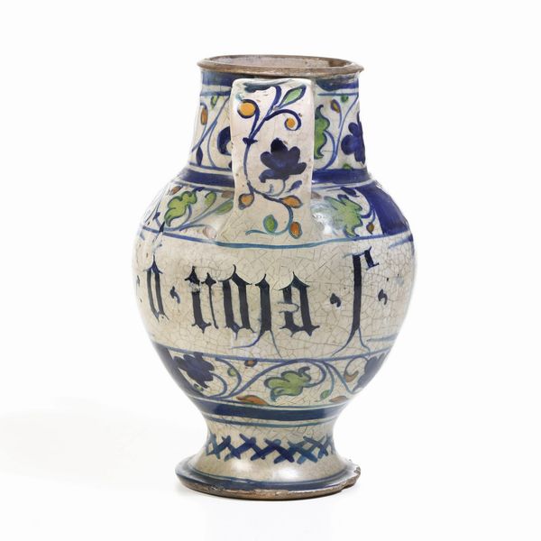 Orciolo<BR>Venezia, verso la met del XVI secolo<BR>  - Asta Maioliche e Porcellane - Associazione Nazionale - Case d'Asta italiane