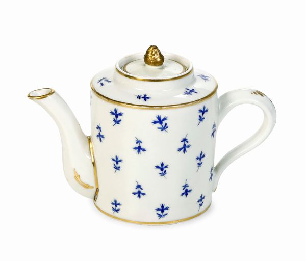 Teiera<BR>Torino, Manifattura di Vinovo, periodi Gioanetti (1780-1815), 1800 circa<BR>  - Asta Maioliche e Porcellane - Associazione Nazionale - Case d'Asta italiane