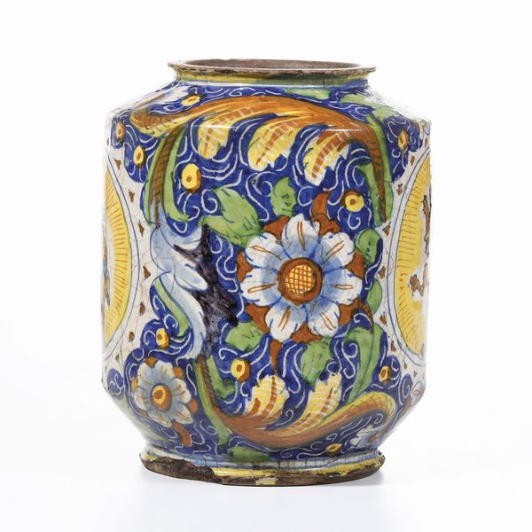 Albarello<BR>Venezia, Bottega di Mastro Domenego, 1580 circa<BR>  - Asta Maioliche e Porcellane - Associazione Nazionale - Case d'Asta italiane