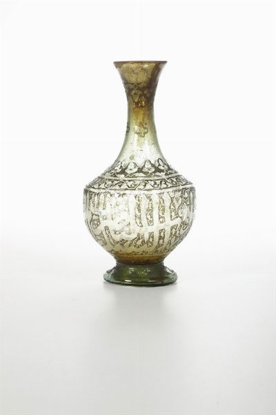 Bottiglia<BR>Persia (Iran), probabilmente XVIII secolo  - Asta Maioliche e Porcellane - Associazione Nazionale - Case d'Asta italiane