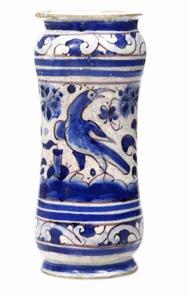 Albarello<BR>Portogallo, seconda met del XVII secolo<BR>  - Asta Maioliche e Porcellane - Associazione Nazionale - Case d'Asta italiane