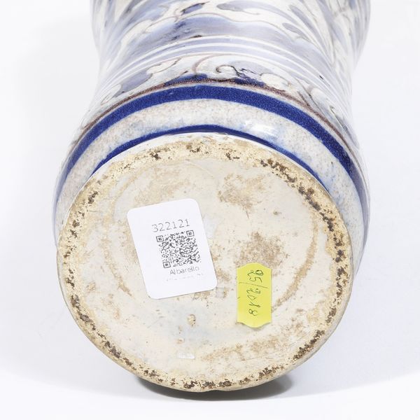 Albarello<BR>Portogallo, seconda met del XVII secolo<BR>  - Asta Maioliche e Porcellane - Associazione Nazionale - Case d'Asta italiane