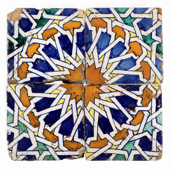 Quattro mattonelle (laggioni)<BR>Savona, XVI secolo  - Asta Maioliche e Porcellane - Associazione Nazionale - Case d'Asta italiane