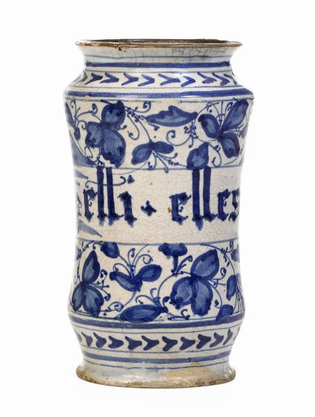 Albarello<BR>Italia centrale, Romagna (?), 1700 circa<BR>  - Asta Maioliche e Porcellane - Associazione Nazionale - Case d'Asta italiane