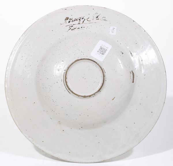 Grande piatto<BR>Castelli, Carlo Antonio Grue, 1675-1680  - Asta Maioliche e Porcellane - Associazione Nazionale - Case d'Asta italiane