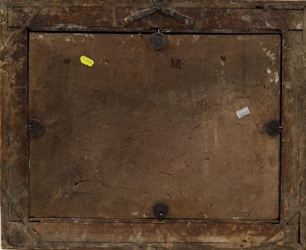 Due targhe <BR>Castelli, bottega Grue, (Carlo Antonio ?) prima met del XVIII  - Asta Maioliche e Porcellane - Associazione Nazionale - Case d'Asta italiane