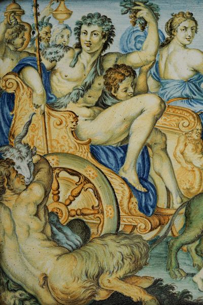 Due targhe <BR>Castelli, bottega Grue, (Carlo Antonio ?) prima met del XVIII  - Asta Maioliche e Porcellane - Associazione Nazionale - Case d'Asta italiane