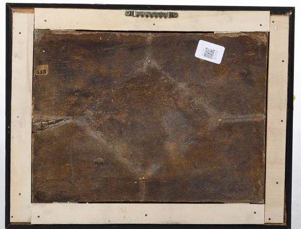 Targa della decima stazione della Via Crucis<BR>Castelli, Berardino Gentili il Giovane (o il fratello Giacomo)<BR>1750 circa<BR>  - Asta Maioliche e Porcellane - Associazione Nazionale - Case d'Asta italiane