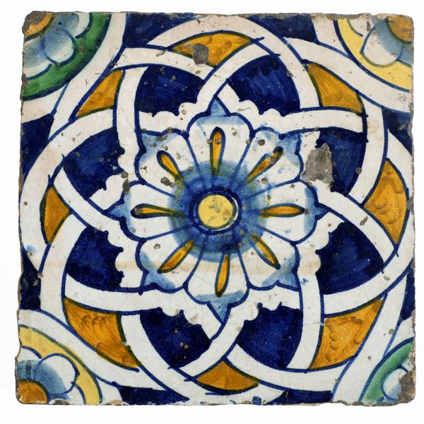 Mattonella (laggione)<BR>Savona, XVI secolo  - Asta Maioliche e Porcellane - Associazione Nazionale - Case d'Asta italiane