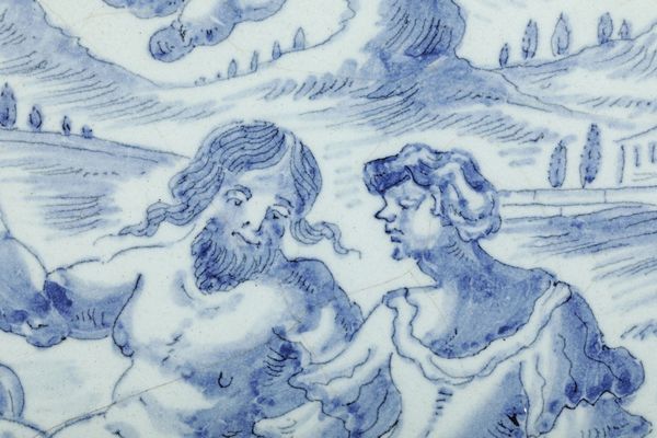 Sottocoppa<BR>Savona, ultimo quarto del XVII secolo<BR><BR>  - Asta Maioliche e Porcellane - Associazione Nazionale - Case d'Asta italiane