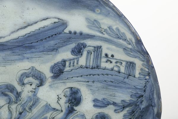 Sottocoppa<BR>Albisola, fabbrica di Bernardo Conrado, ultimo quarto del XVII secolo<BR>  - Asta Maioliche e Porcellane - Associazione Nazionale - Case d'Asta italiane