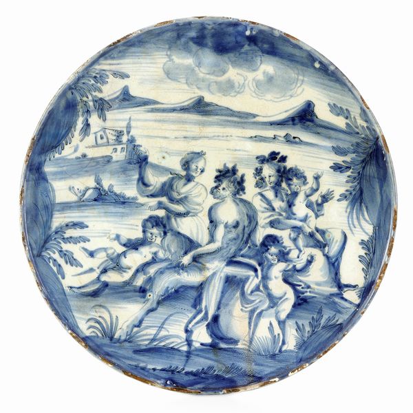 Sottocoppa<BR>Savona, fine del XVII secolo<BR>  - Asta Maioliche e Porcellane - Associazione Nazionale - Case d'Asta italiane