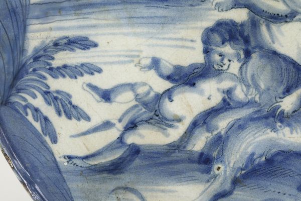 Sottocoppa<BR>Savona, fine del XVII secolo<BR>  - Asta Maioliche e Porcellane - Associazione Nazionale - Case d'Asta italiane