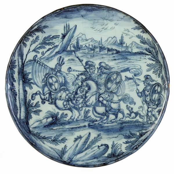 Sottocoppa<BR>Savona, nono decennio circa del XVII secolo<BR>  - Asta Maioliche e Porcellane - Associazione Nazionale - Case d'Asta italiane